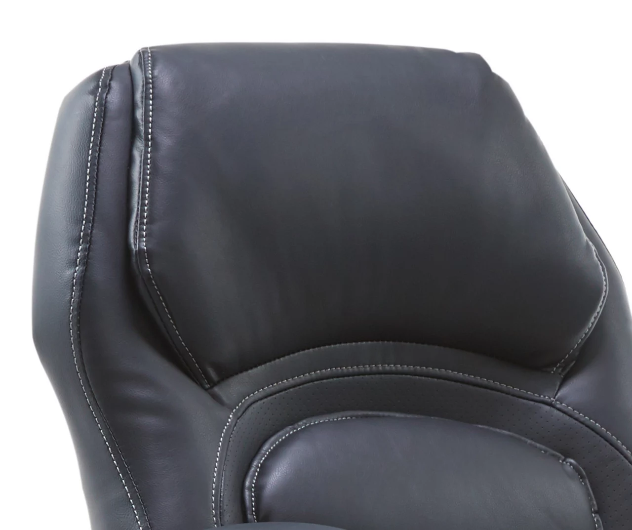 Delvin Black Bonded Leather Office Chair 9 Delvin Black Bonded Leather Office Chair - Image 9
