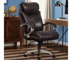 Dayton Dark Brown Big & Tall Bonded Leather Office Chair -Biglots Sales 810590372 2