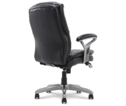 Anniston Black Bonded Leather Office Chair -Biglots Sales 810590373 5