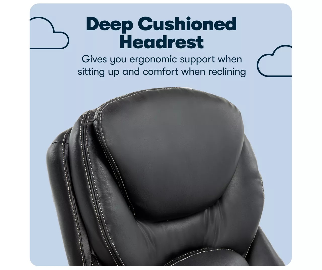 Claremont Black Bonded Leather Office Chair 9 Claremont Black Bonded Leather Office Chair - Image 9