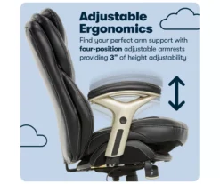 Claremont Black Bonded Leather Office Chair 22 Claremont Black Bonded Leather Office Chair -Biglots Sales 810590374 11