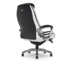 Lautner Black Executive Bonded Leather Office Chair -Biglots Sales 810590376 5