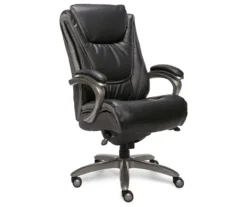 Baxter Black Big & Tall Bonded Leather Office Chair -Biglots Sales 810590377 4