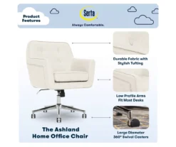 Serta Ashland Fabric Office Chair 38 Serta Ashland Fabric Office Chair -Biglots Sales 810590380 7