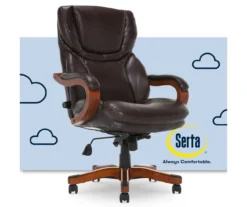 Conway Dark Brown Big & Tall Bonded Leather Office Chair 13 Conway Dark Brown Big & Tall Bonded Leather Office Chair -Biglots Sales 810590381 1