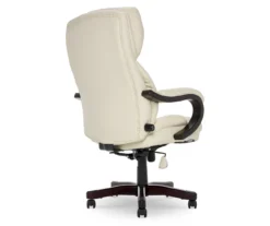 Conway Ivory Big & Tall Bonded Leather Office Chair -Biglots Sales 810590382 5