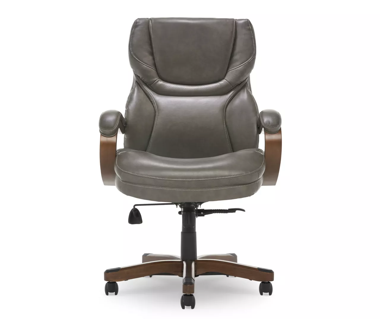 Conway Gray Big & Tall Bonded Leather Office Chair 1 Conway Gray Big & Tall Bonded Leather Office Chair
