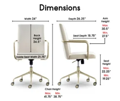 Giselle Velvet Office Chair -Biglots Sales 810590390 7