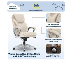 Serta Bryce Bonded Leather Office Chair -Biglots Sales 810590391 7