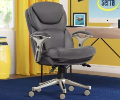 Serta Claremont Bonded Leather Office Chair -Biglots Sales 810590392 2