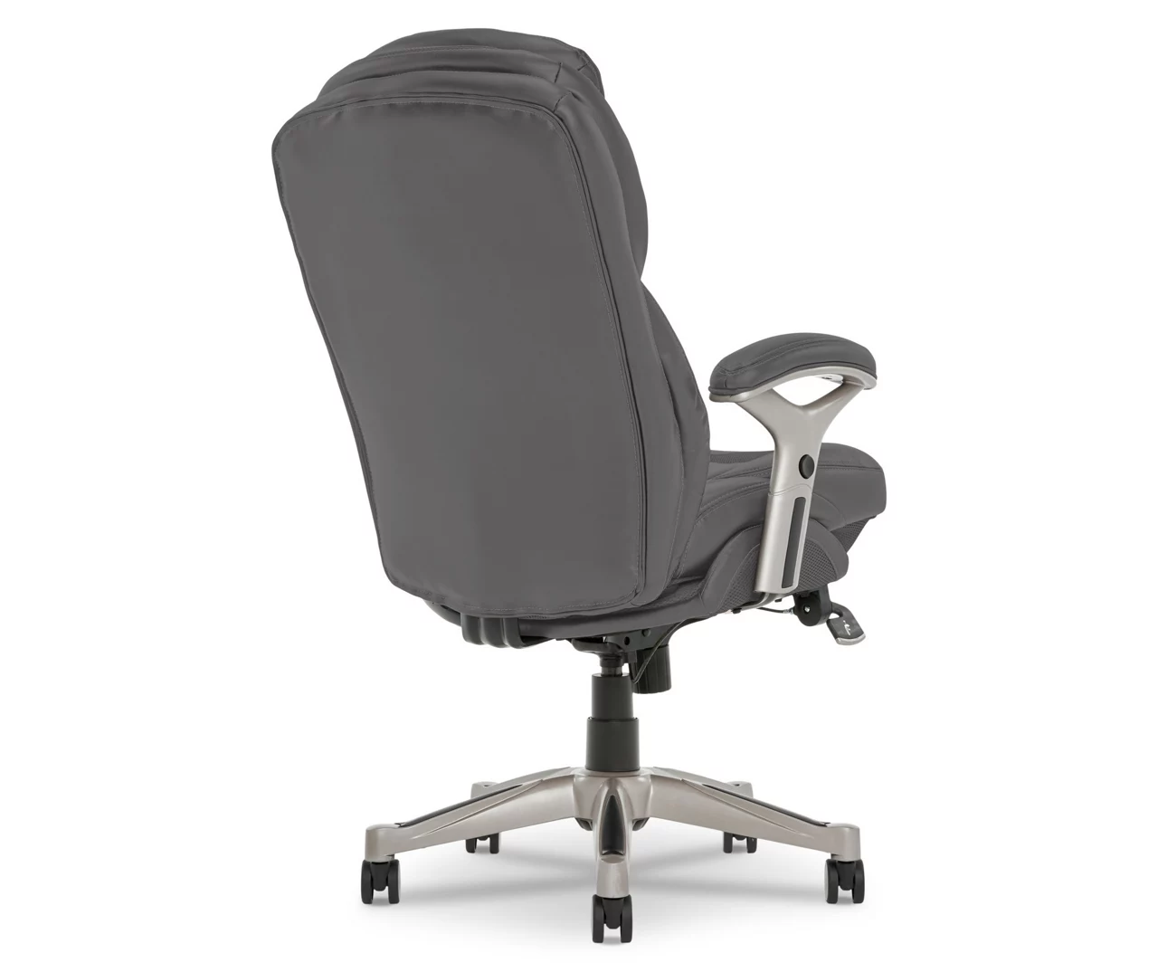 Claremont Gray Bonded Leather Office Chair 3 Claremont Gray Bonded Leather Office Chair - Image 3