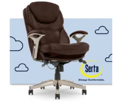 Claremont Chestnut Brown Bonded Leather Office Chair -Biglots Sales 810590393 1