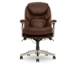 Serta Claremont Bonded Leather Office Chair -Biglots Sales 810590393 3 1