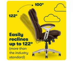 Claremont Chestnut Brown Bonded Leather Office Chair -Biglots Sales 810590393 8