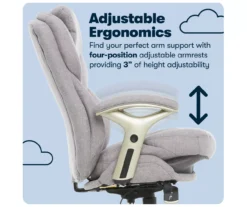 Claremont Light Gray Fabric Office Chair 23 Claremont Light Gray Fabric Office Chair -Biglots Sales 810590395 11 1