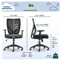 Production Black Mesh Office Chair -Biglots Sales 810590412 61