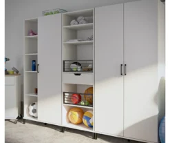 Evolution Vantage White 5-Shelf Open Cabinet -Biglots Sales 810597745 3