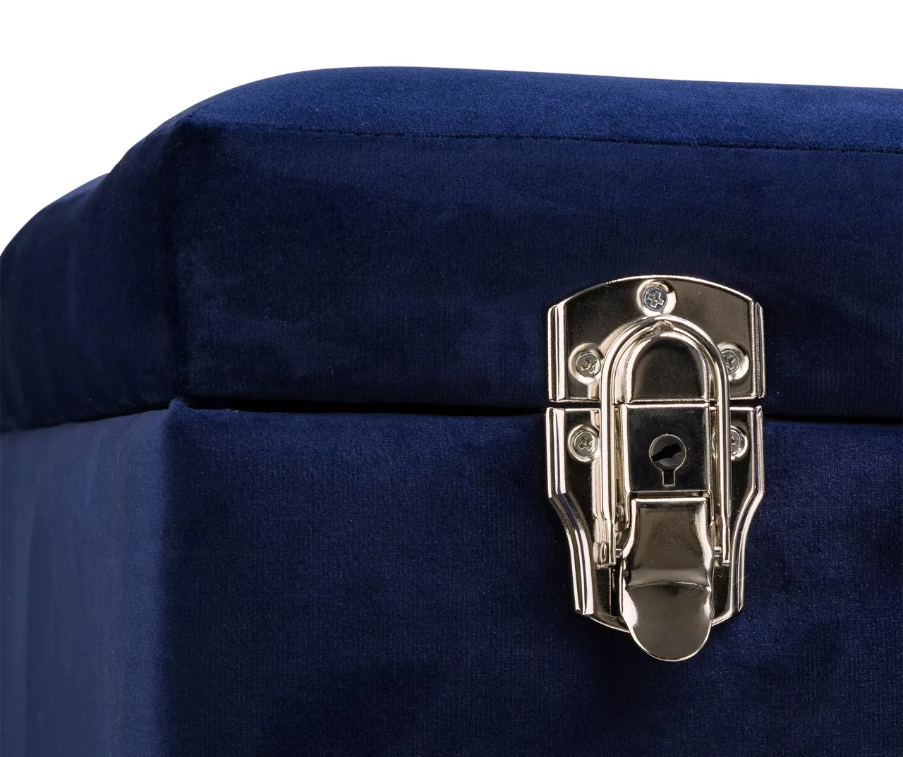 Glitzhome Velvet Suitcase Storage Stool 12 Glitzhome Velvet Suitcase Storage Stool - Image 12