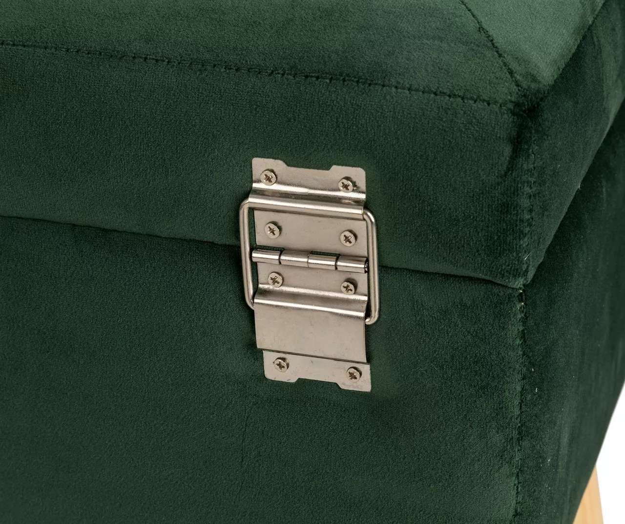 Glitzhome Velvet Suitcase Storage Stool 5 Glitzhome Velvet Suitcase Storage Stool - Image 5