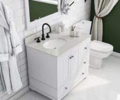 DHP Atwater Living Jazmyn Bathroom Vanity With White Sink -Biglots Sales 810610488 B0 1