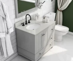 DHP Atwater Living Jazmyn Bathroom Vanity With White Sink -Biglots Sales 810610489 B0 1