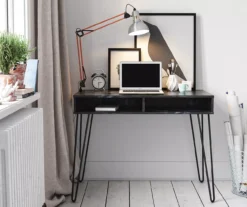 Novogratz Athena Faux Marble 2-Cubby Computer Desk -Biglots Sales 810618404 3