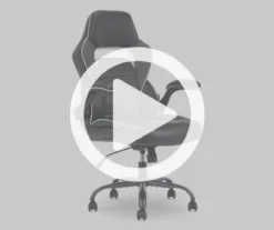 White & Black Faux Leather Gaming Chair -Biglots Sales 810618952