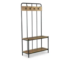 Camino Warm Honey 4-Hook Hall Tree -Biglots Sales 810680818 A0 2