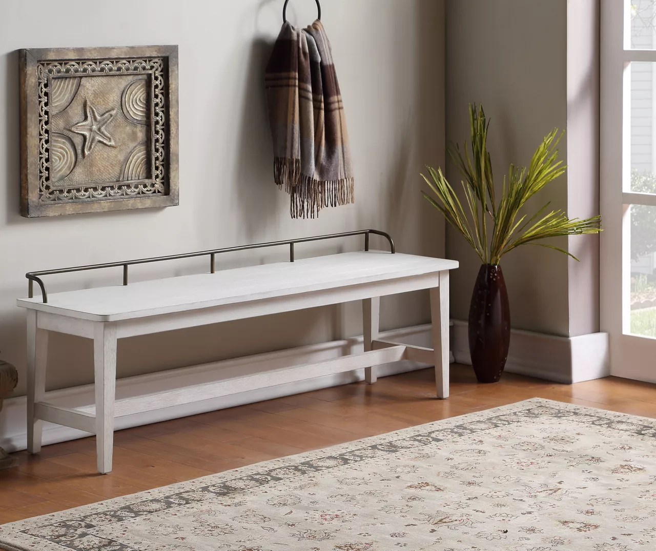 Pendleton Ivory Bench 2 Pendleton Ivory Bench - Image 2