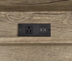 Corday Gray Wood Writing Desk With USB Charing 9 Corday Gray Wood Writing Desk With USB Charing -Biglots Sales 810680820 A8